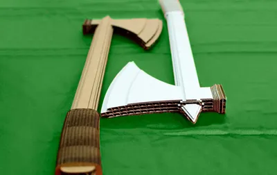 Как сделать топор из бумаги и картона а4 по шаблонам своими руками: форма  топора викингов, ниндзя, оригами – распечатать трафареты
