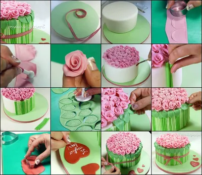 Украшение торта мастикой для начинающих - 50 фото