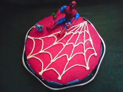 Торт человек паук - пошаговый рецепт с фото