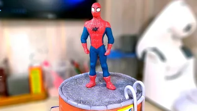 Человек - паук\". Фигурка из мастики / \"Spider - man\". The figure of mastic  - Я - ТОРТодел! - YouTube