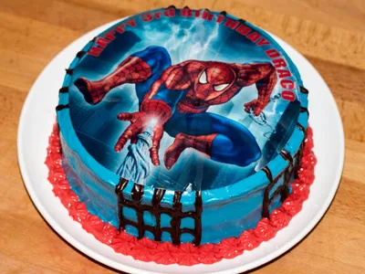 Торт человек паук 5 лет - 73 photo