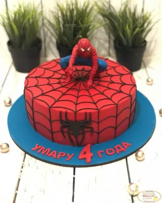 Торт для мальчика человек паук - 72 photo