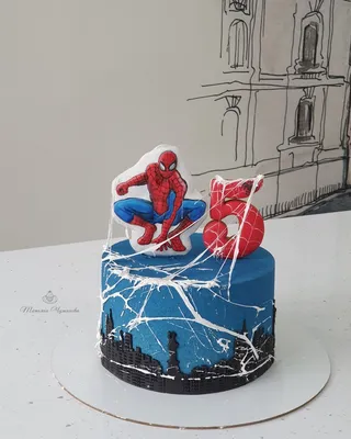 Торт мальчику на 5 лет человек паук | Торт, Тематические торты, Торт для  ребёнка