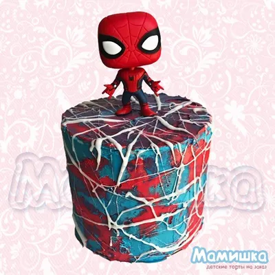 Торт Человек паук кремовый — на заказ по цене 950 рублей кг | Кондитерская  Мамишка Москва
