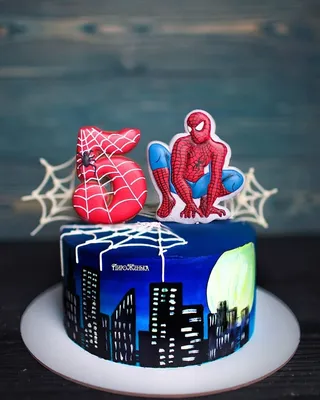 Торт человек паук своими руками - 69 фото