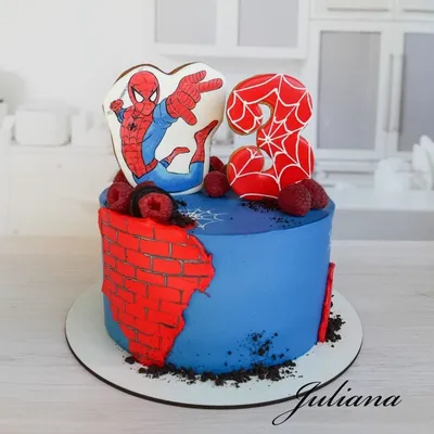 Торт человек паук | Торт человек-паук, Торт супергерои, Торт