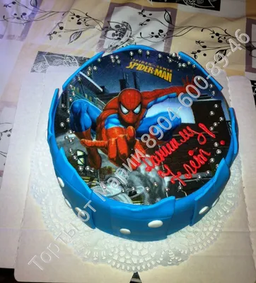 Торт Человек паук №126 | Детские торты на заказ купить в кондитерской «Торты  на заказ от Марии»