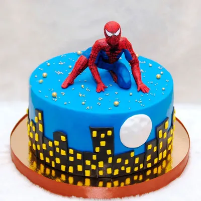 Торт Человек паук для мальчика купить на заказ в Москве с доставкой