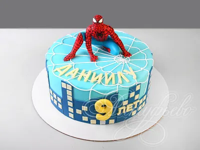 Торт Человек-паук 2501621 стоимостью 4 675 рублей - торты на заказ  ПРЕМИУМ-класса от КП «Алтуфьево»