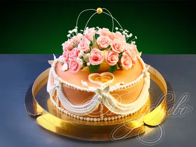 Подарочный торт корзина цветов № 892 стоимостью 5 700 рублей - торты на  заказ ПРЕМИУМ-класса от КП «Алтуфьево»