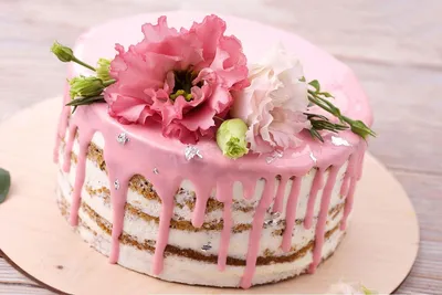 Торт с живыми цветами рецепт с фото - 1000.menu