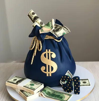Торт украшенный деньгами - 68 фото