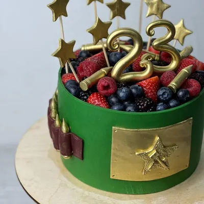 Торт на 23 февраля, Confectionery \u0026 Bakery Moscow, buy at a price of 8500  RUB, Cakes on Tfd_cake with delivery | Flowwow