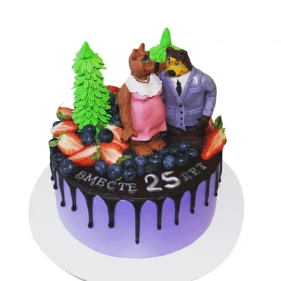 Торт на 25 лет свадьбы фото