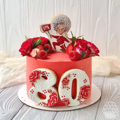 Торт на 75 лет бабушке - 76 фото