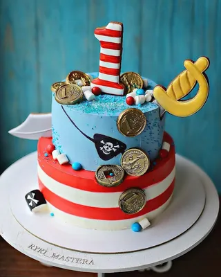Пиратский торт для мальчика - 93 фото