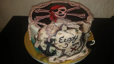 Торт на пиратскую вечеринку - 92 фото