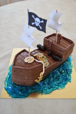 Торт пиратский корабль (64 фото)