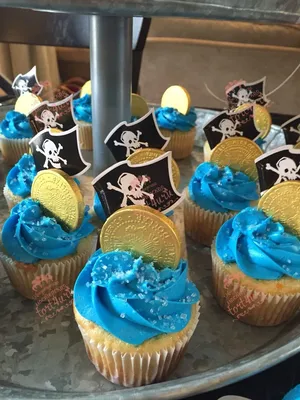 Пиратские капкейки на заказ - более 20 идей! Капкейки в пиратском стиле  ручной работы