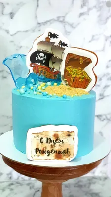 Торт на пиратскую вечеринку | Торт, День рождения, Сладости