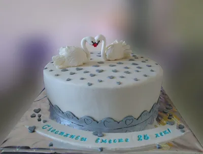 На серебрянную свадьбу - Торты на годовщину - Свадебные торты - Торты на  заказ - Торты на заказ Керчь