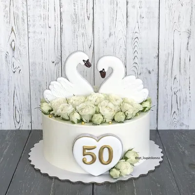 Торт на 50 лет свадьбы - 72 photo