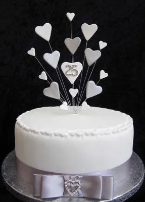 Украшение торта на годовщину свадьбы - 79 фото