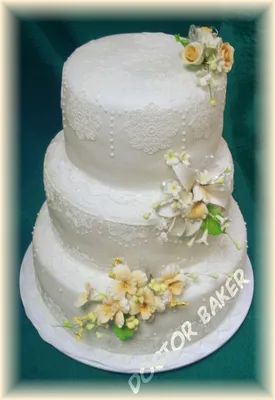 Торты на 25 свадьбы - Серебряная свадьба, вкусный торт на день 25-летия  свадьбы в Москве