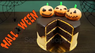 Торт на Хэллоуин. Шоколадно-апельсиновый торт на Halloween | Cake Halloween  - YouTube