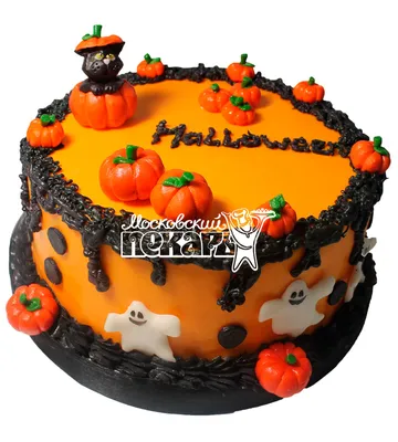 Торт на хэллоуин №2652 купить по выгодной цене с доставкой по Москве.  Интернет-магазин Московский Пекарь