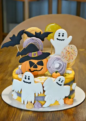 Торт на хеллоуин - заказать по цене 1700 руб. за 1кг с доставкой в  Санкт-Петербурге