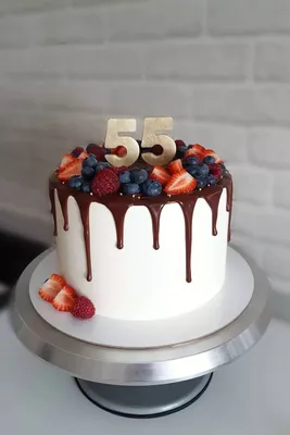 Торт на 55 лет | Торт на день рождения, Торт, День рождения