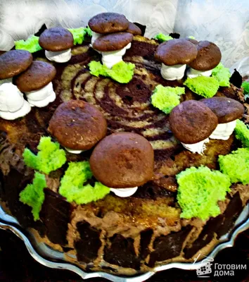 Торт \"Лесной пенёк\" - пошаговый рецепт с фото на Готовим дома