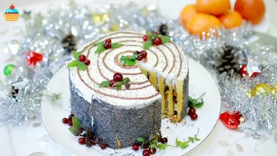 Новогодний ТОРТ \"ТРУХЛЯВЫЙ ПЕНЬ\" - ну, оОчень вкусный! Простой рецепт  домашнего сметанного торта. смотреть онлайн видео от Хасл Медиа в хорошем  качестве.