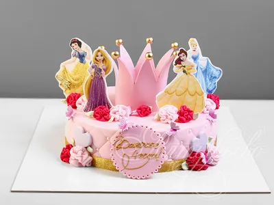 Торт Принцессы на 4 года 07124719 стоимостью 7 485 рублей - торты на заказ  ПРЕМИУМ-класса от КП «Алтуфьево»