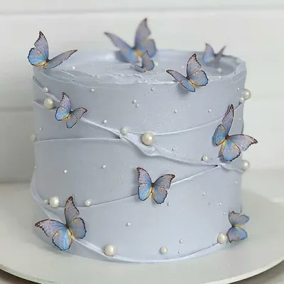 Рукоделие со всего мира on Instagram: “Торт с бабочками 🌾🌿🌼 Мастер  @_jumorais_ . #торт … | Cake designs birthday, Butterfly birthday cakes,  Pretty birthday cakes