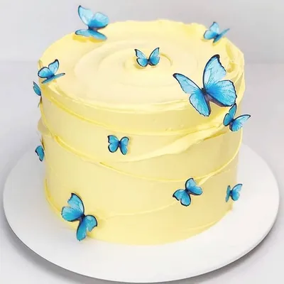 Торт с бабочками фото