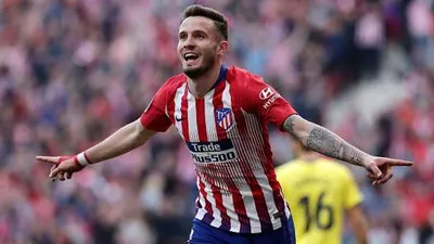 Купить Форма игрока футбольного клуба Атлетико Мадрид Сауль Ньигес (Saul  Niguez) 2017/2018 (комплект: футболка + шорты + гетры). Footballinc -  магазин футбольной формы