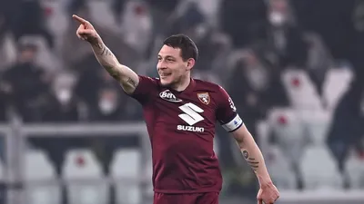 Torino's Italian striker Andrea Belotti looks during the Serie A football  match Benevento vs Torino. Benevento and Torino drew 2-2 Stock Photo - Alamy