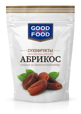 GOOD FOOD Абрикосы сушеные без обработки консервантом 200 г - купить в  интернет-магазине shopgf.ru