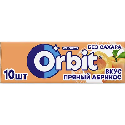 Жевательная резинка «Orbit» сочный абрикос, 13.6 г купить с доставкой, цены  в интернет-магазине Едоставка