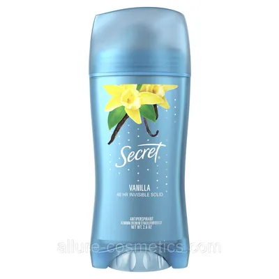 Твердый дезодорант Ваниль Secret Vanilla Invisible Solid Antiperspirant:  продажа, цена в Одессе. Дезодоранты от \"Allure Cosmetics\" - 1239267652