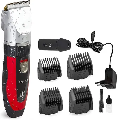 Ceramics RFC-208 Haustier Grooming Kit Leiser und Geräuscharmer  Tierhaarschneider mit Turbo-Sense-Technology und 4 Aufsätze für 25  Schnittlängen, Drahtlose Wiederaufladbare Tierhaarschneidemaschine :  Amazon.de: Haustier