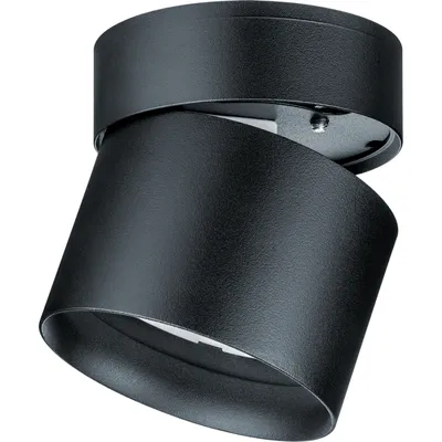 Светильник накладной поворотный Navigator Квини черный 1х20 Вт GX53 купить  недорого в интернет магазине осветительных товаров Бауцентр