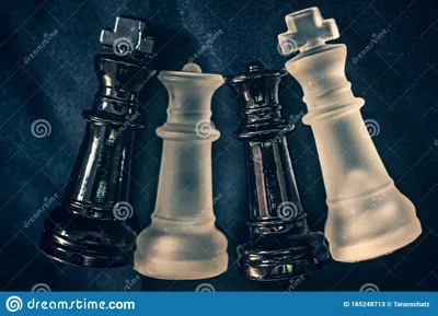 Чёрно-белые королевы и квини в шахматах Стоковое Изображение - изображение  насчитывающей отдых, конкуренция: 165248713