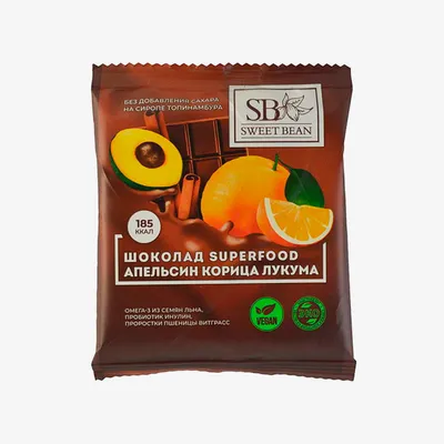Шоколад superfood без сахара апельсин корица лукума 35 г | Шоколад без  сахара | Arbuz.kz