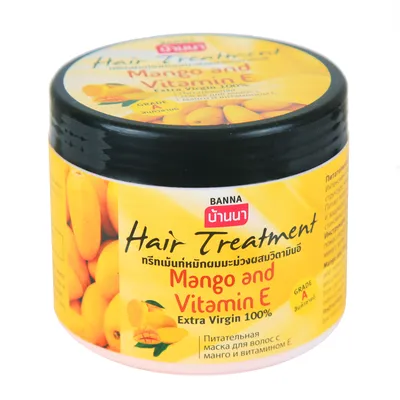 Питательная маска для волос Banna с манго и витамином Е, 300 мл. – купить в  интернет-магазине, цена, заказ online