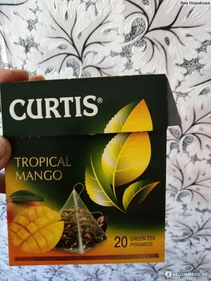Чай в пакетиках Curtis Mango Green Tea / Зеленый чай Манго - «Райские сады  с благоухающими фруктами в одной чашке чая » | отзывы