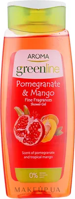 Aroma Greenline Shower Gel \"Pomegranate \u0026 Mango\" - Гель для душа \"Гранат и  манго\": купить по лучшей цене в Украине | Makeup.ua
