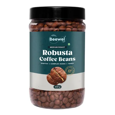 Robusta Coffee Beans - 300gm - Beewel